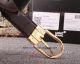 Perfect Replica Montblanc Gold Buckle All Black Leather Belt (7)_th.jpg